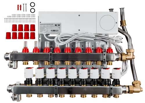 Wolf-Heizkreisverteiler-mit-Regler-CUC-9-Heizkreise-UF-Control-230V-2072449 gallery number 1